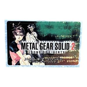 Sony PlayStation 2 PS2 Metal Gear Solid 2: Son’s Of Liberty Memory‎ Card Sticker